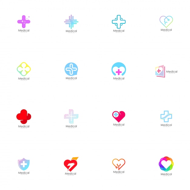 Medical logo set