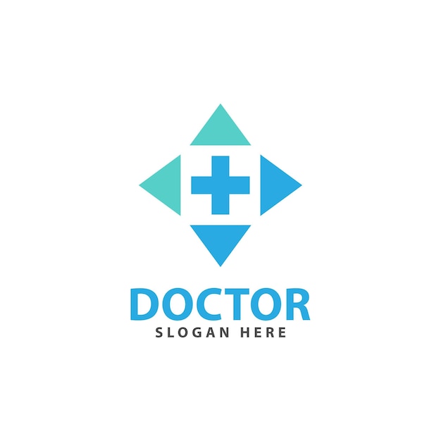 Medical logo template design vector Cross icon