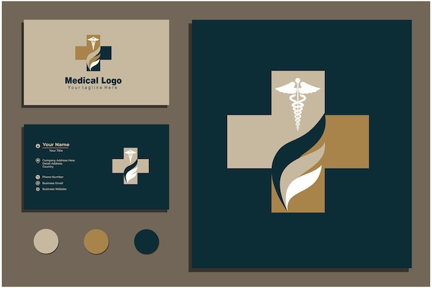 medical logo vector with cross