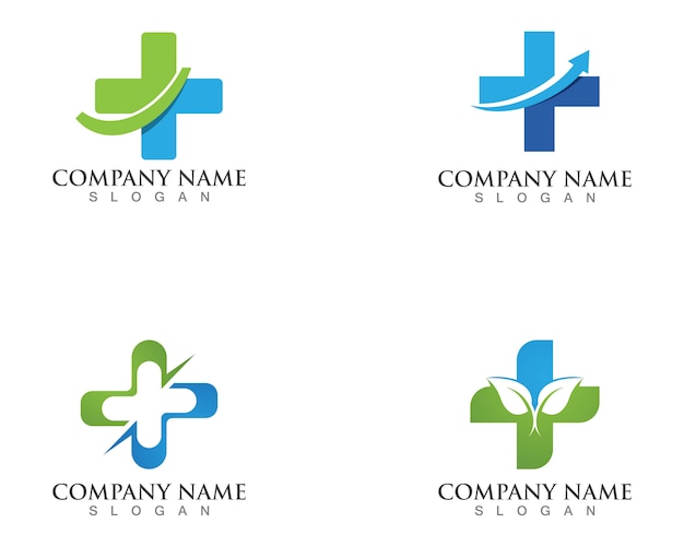 Medical logos symbols template