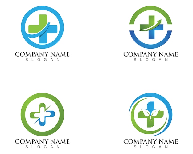 Medical logos symbols template