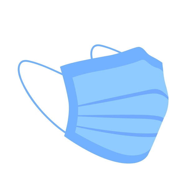 medical mask to protect against infections and bacteriaisolated on white background