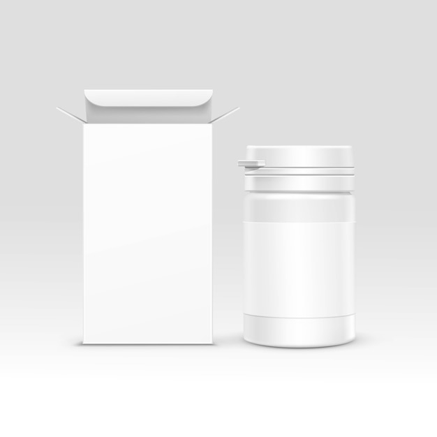 Medical packaging box and bottle