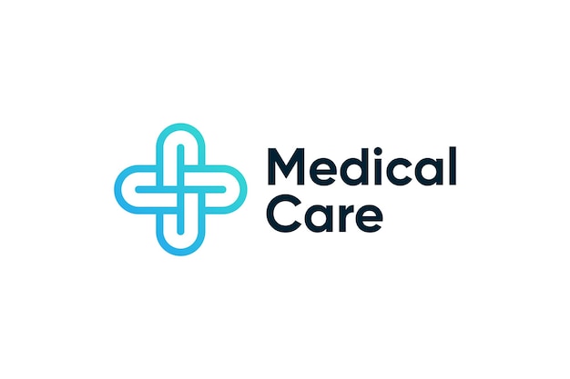 Вектор Логотип медицинской фармацевтической клиники