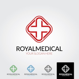 Illustratore di vettore del modello di progettazione del logo della farmacia medica