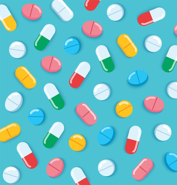 medical pills and capsules pharmacy