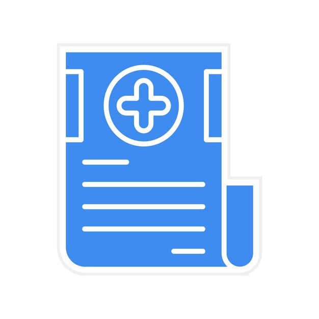 Vector medical report icon vector image can be used for medicine i