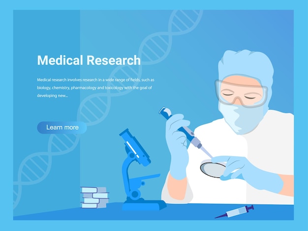 Medical research concept illustration