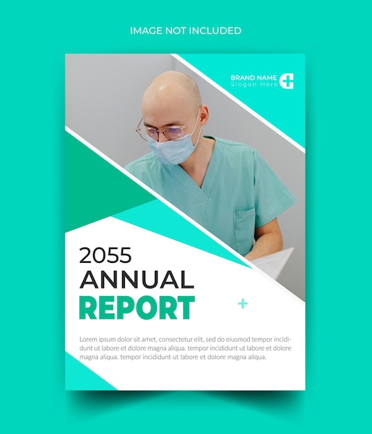 Vector medical science annual report template