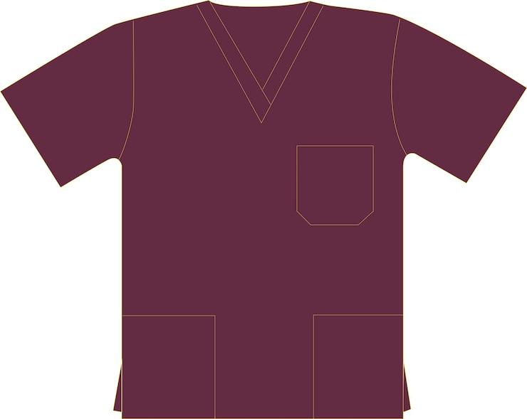 Vector medical scrub top and pant