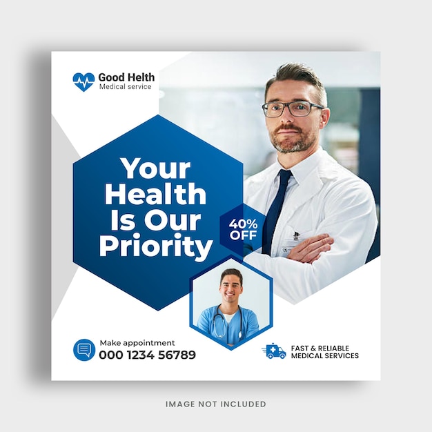 Medical Social Media Post Banner Template