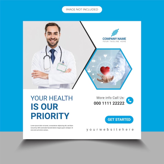 Medical Social Media Post Design Template