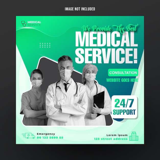 Medical social media post design