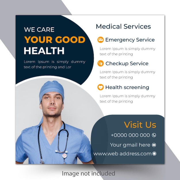 Medical social media post design