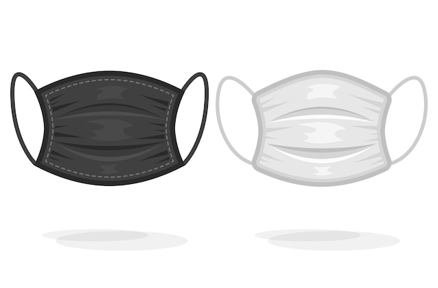 Vector medical or surgical face masks