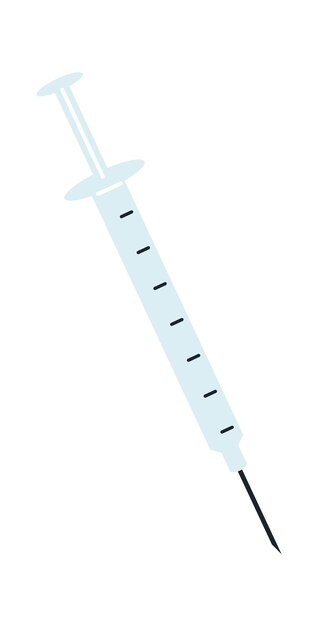 Vector medical syringe icon