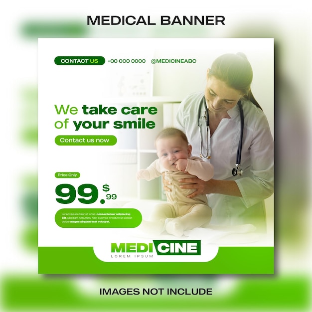 Medical template banner