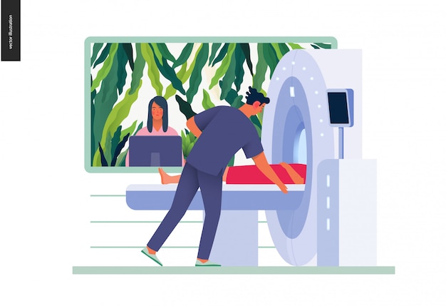 Иллюстрация медицинских тестов - МРТ