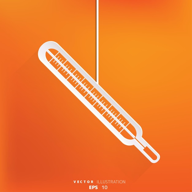 Medical thermometer web icon