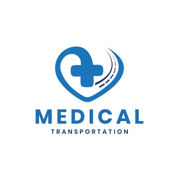 Дизайн логотипа медицинского транспорта современная и минимальная концепция для медицинской и медико-санитарной компании