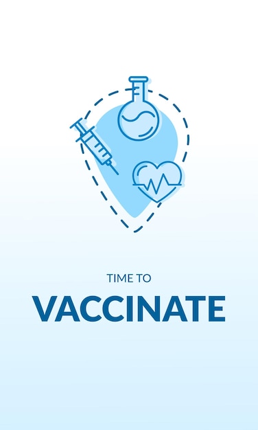 Medical vaccination promotional healthcare poster