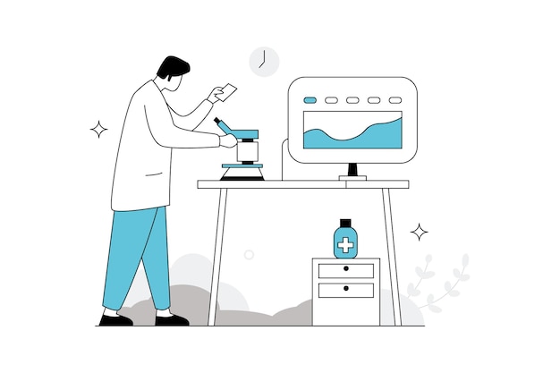 Medical vectors illustration flat line