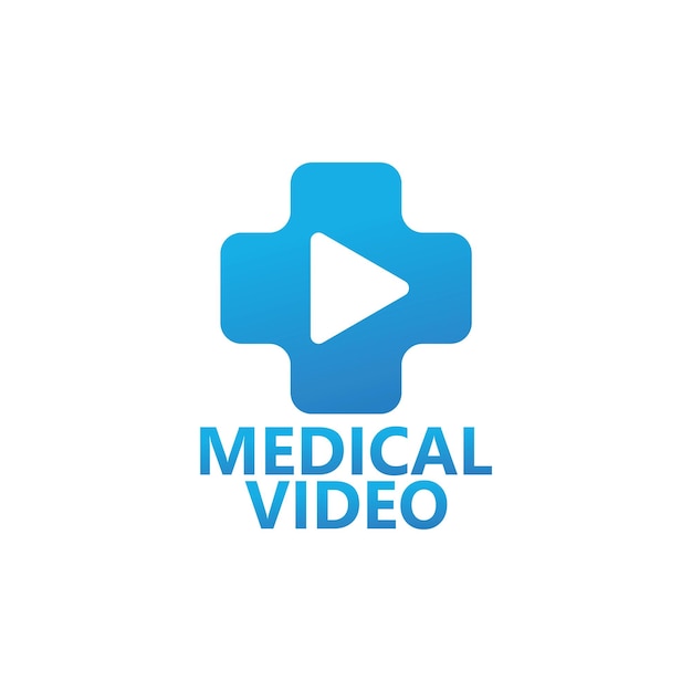 Medical video logo template design