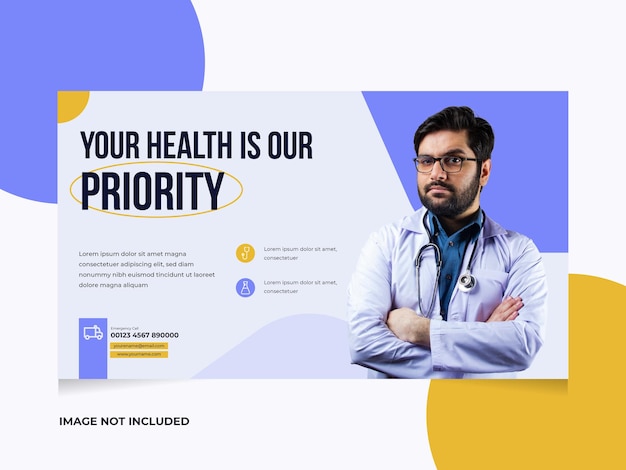 Medical Web banner template