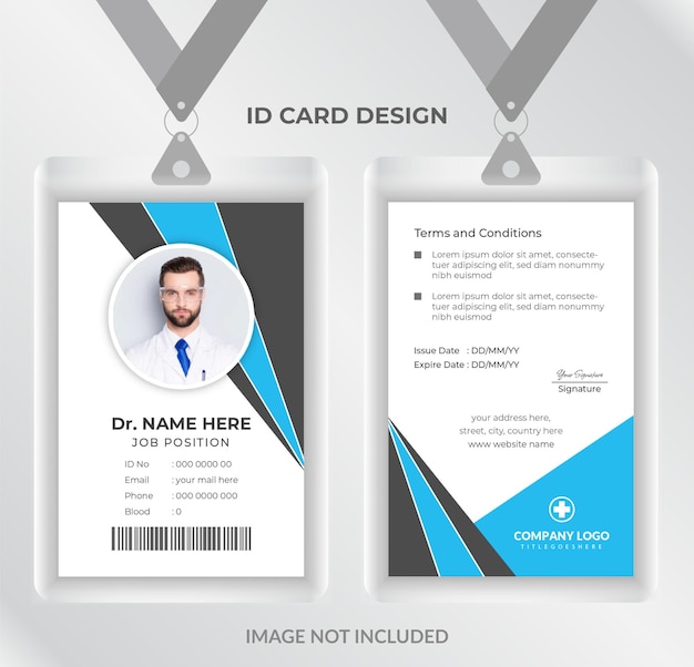 Medicalstyle id card design