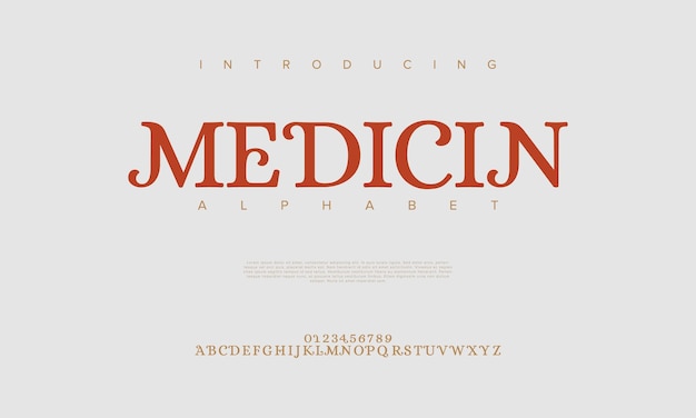 Medicin creatief vintage alfabet lettertype Digitaal abstract moslim futuristische mode sport minimal
