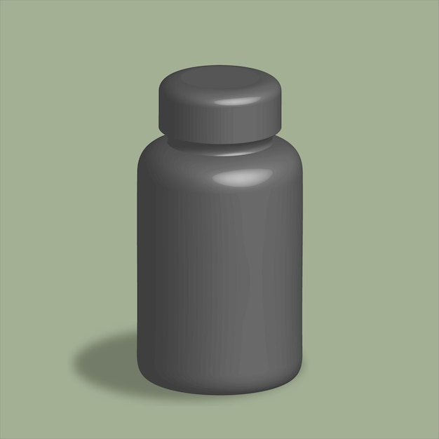 Vector medicine bottle mockup