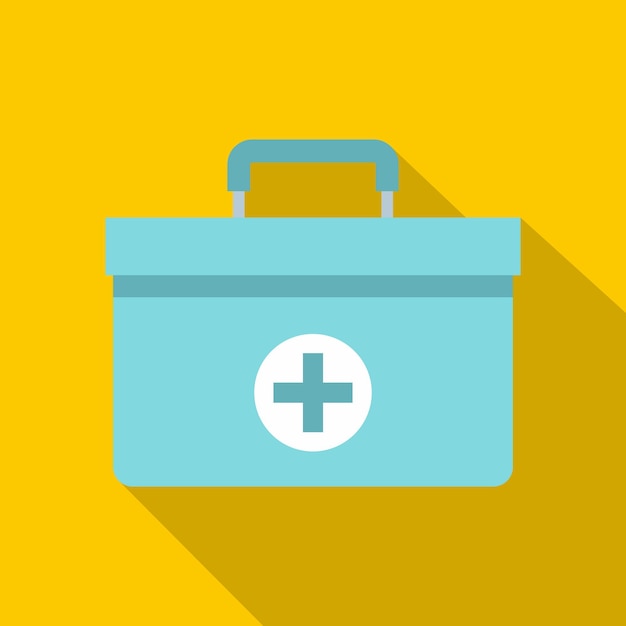 Medicine chest icon flat illustration of medicine chest vector icon for web