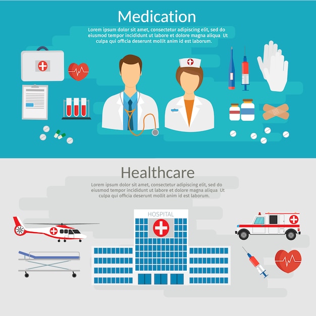 Вектор Медицина концепции векторные иллюстрации в современном стиле плоский дизайн