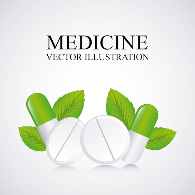 medicine design over gray background vector illustration 