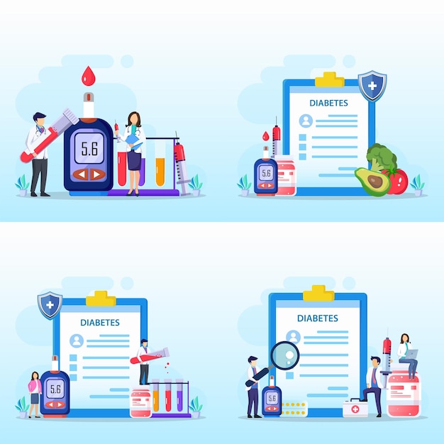 Medicine diabetes concept the doctor tests the level of glucose in the blood prescribes statins