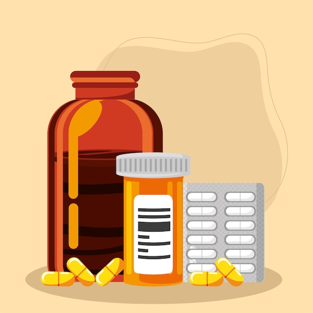 Пакет лекарств и таблеток