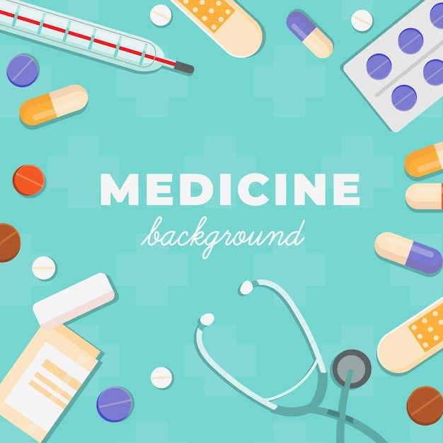 Medicine elements background