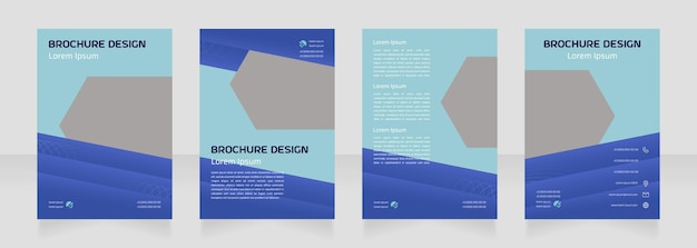 Vector medicine future blank brochure design