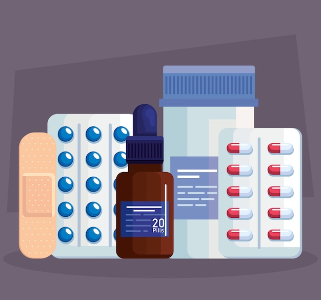 Medicine icon set