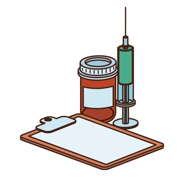 Vector medicine objects isolated