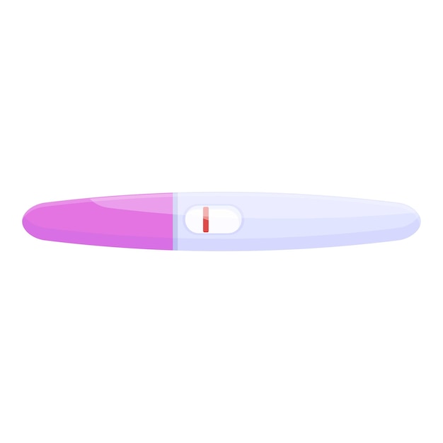 Vector medicine pregnant test icon cartoon vector positive ovulation urine result