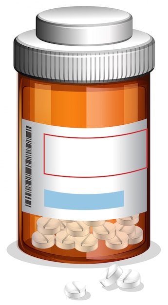 Medicine and Prescription on Whote Backgroung