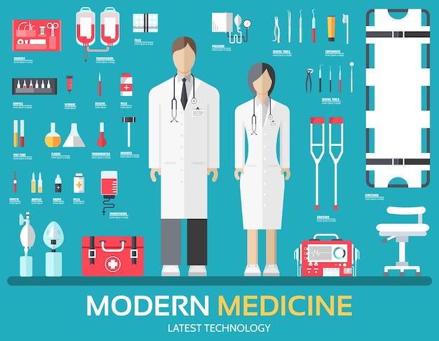 La medicina fornisce apparecchiature al personale medico e al personale