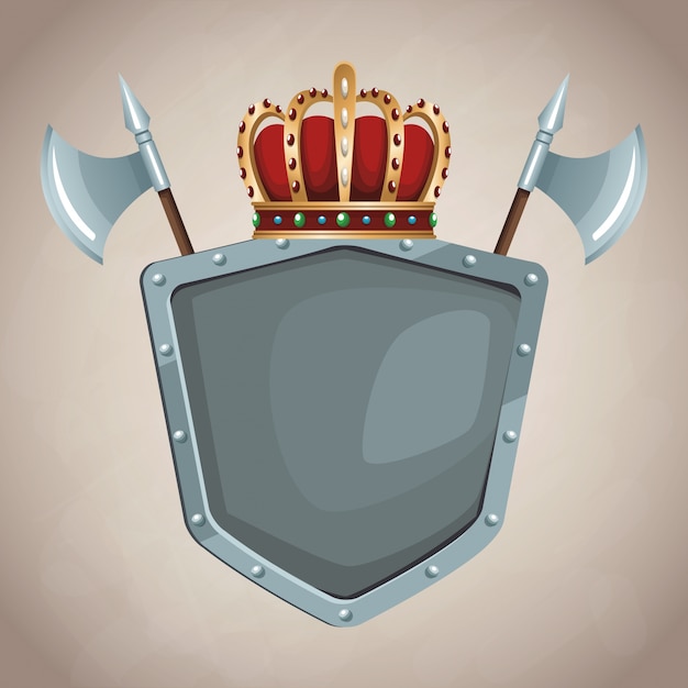 Vector medieval army emblem