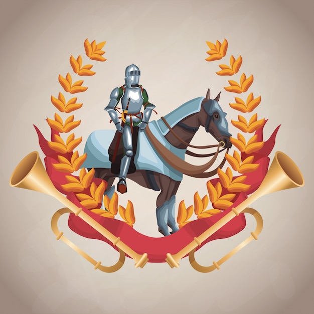 Medieval army emblem