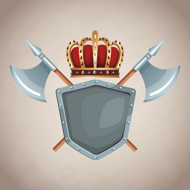 Vector medieval army emblem