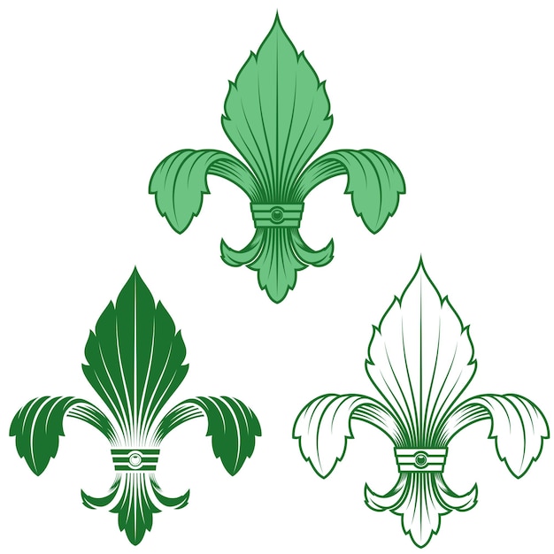 Medieval fleur de lis symbol