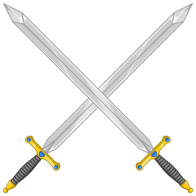 Medieval sword vector design