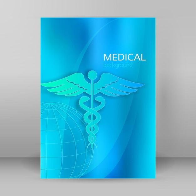 Vector medisch concept omslag achtergrondbrochure pagina 17