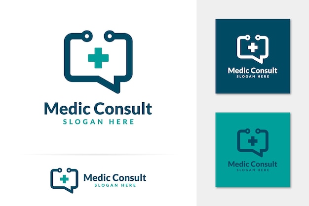 Medisch consult logo vector